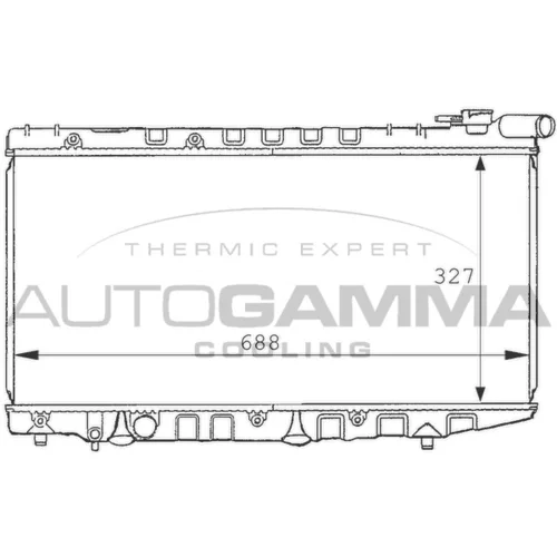 Chladič motora AUTOGAMMA 101019