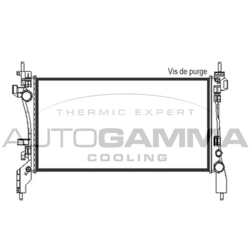 Chladič motora AUTOGAMMA 105438