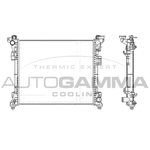 Chladič motora AUTOGAMMA 105484