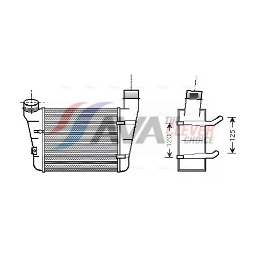 Chladič plniaceho vzduchu AIA4221 (AVA QUALITY COOLING)