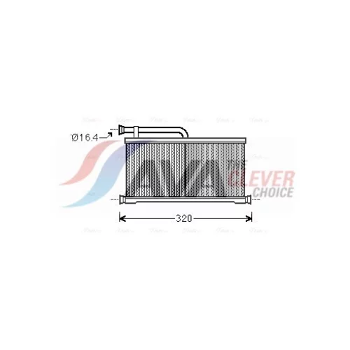 Výmenník tepla vnútorného kúrenia AVA QUALITY COOLING AIA6397