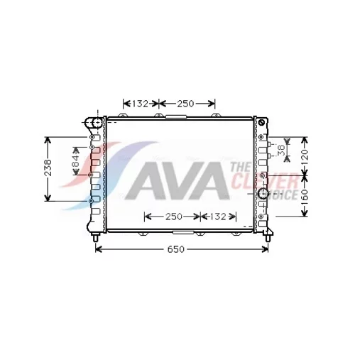 Chladič motora AVA QUALITY COOLING AL2057