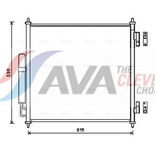 Kondenzátor klimatizácie AUA5218D (AVA QUALITY COOLING)