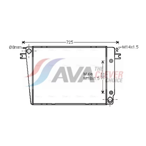 Chladič motora AVA QUALITY COOLING BW2251