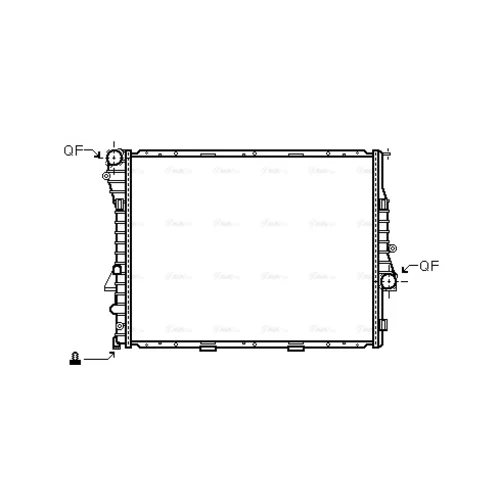 Chladič motora BW2302 (AVA QUALITY COOLING)
