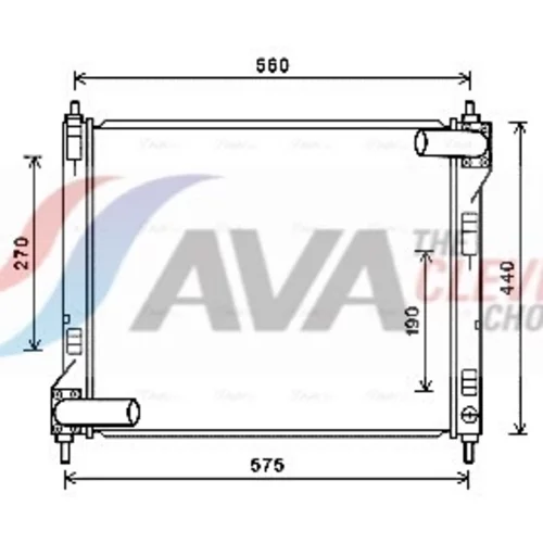 Chladič motora AVA QUALITY COOLING DN2354