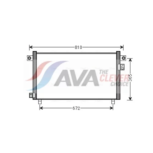Kondenzátor klimatizácie AVA QUALITY COOLING DN5330