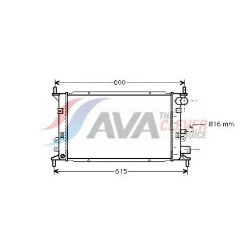 Chladič motora AVA QUALITY COOLING FD2148