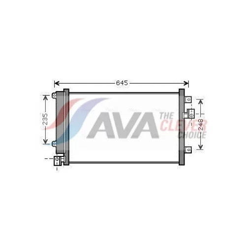 Kondenzátor klimatizácie AVA QUALITY COOLING FT5328D