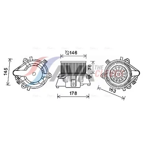 Vnútorný ventilátor AVA QUALITY COOLING FT8451