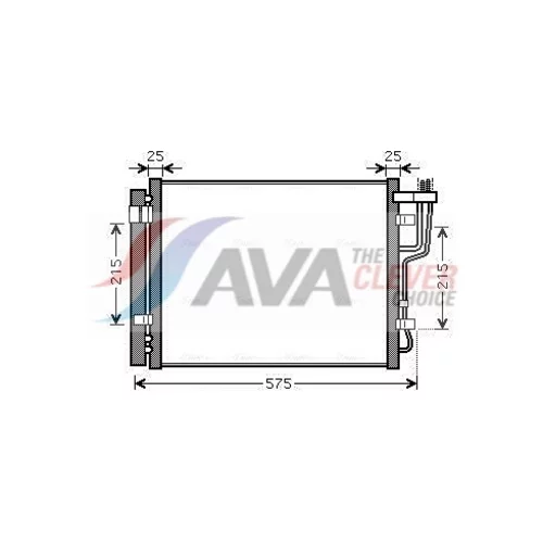 Kondenzátor klimatizácie HY5189D (AVA QUALITY COOLING) - obr. 2