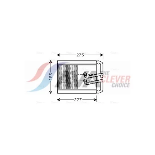 Výmenník tepla vnútorného kúrenia AVA QUALITY COOLING HY6169