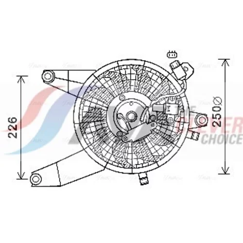 Ventilátor chladenia motora AVA QUALITY COOLING HY7569