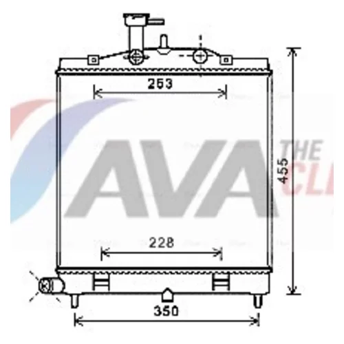 Chladič motora KA2172 (AVA QUALITY COOLING)