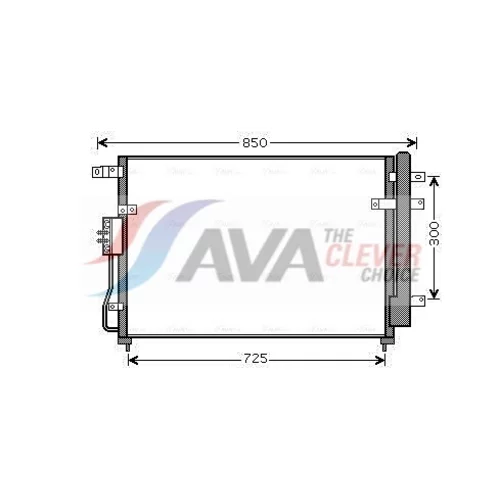 Kondenzátor klimatizácie AVA QUALITY COOLING KA5111D
