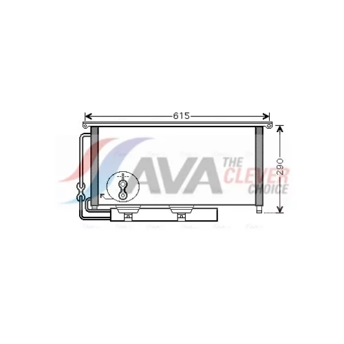 Kondenzátor klimatizácie AVA QUALITY COOLING MC5007D