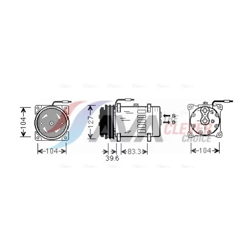 Kompresor klimatizácie AVA QUALITY COOLING MFAK002