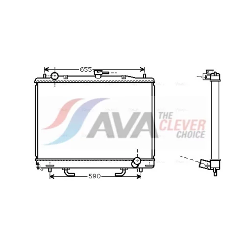 Chladič motora AVA QUALITY COOLING MT2163