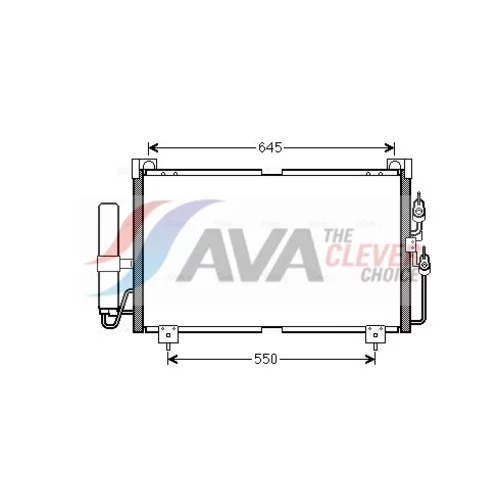 Kondenzátor klimatizácie AVA QUALITY COOLING MT5213D