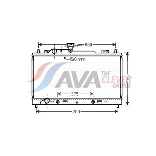 Chladič motora AVA QUALITY COOLING MZ2228