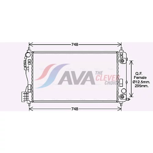 Chladič motora AVA QUALITY COOLING OL2692