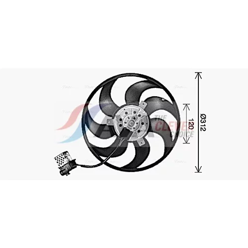 Ventilátor chladenia motora OL7727 (AVA QUALITY COOLING) - obr. 1