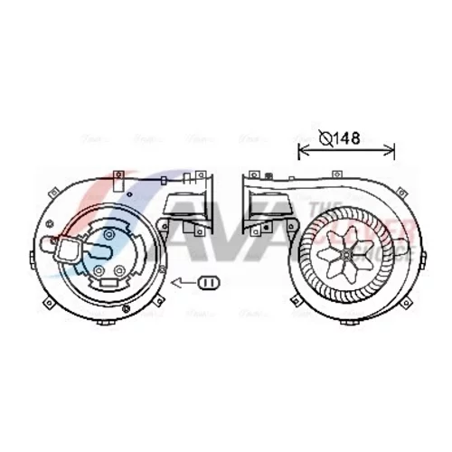 Vnútorný ventilátor OL8618 (AVA QUALITY COOLING)