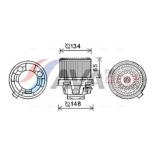 Vnútorný ventilátor AVA QUALITY COOLING PE8374
