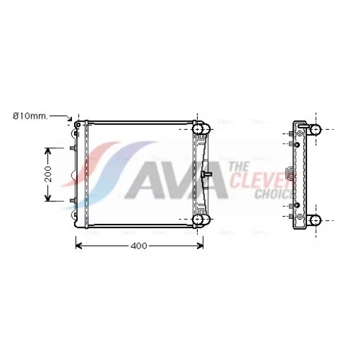Chladič motora AVA QUALITY COOLING PR2037