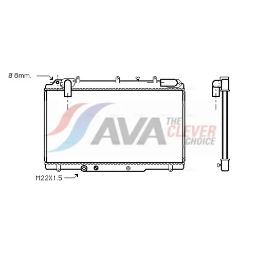 Chladič motora AVA QUALITY COOLING RT2240