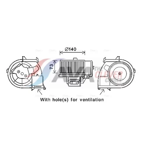 Vnútorný ventilátor AVA QUALITY COOLING RT8594