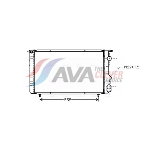 Chladič motora AVA QUALITY COOLING RTA2150