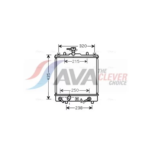 Chladič motora SZ2095 (AVA QUALITY COOLING)