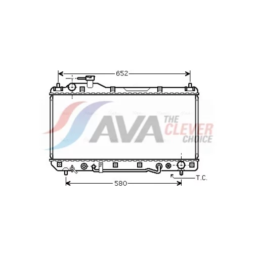 Chladič motora AVA QUALITY COOLING TO2298