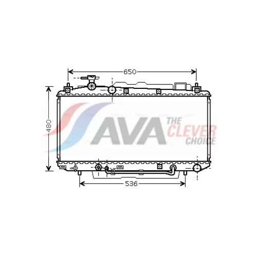 Chladič motora AVA QUALITY COOLING TO2306