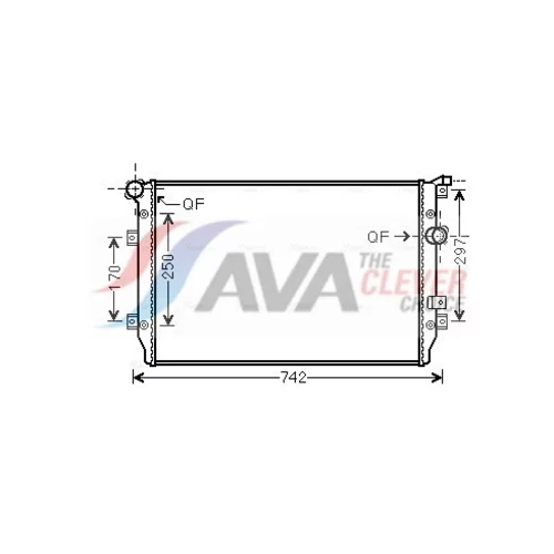 Chladič motora AVA QUALITY COOLING VNA2287