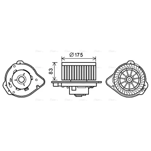 Vnútorný ventilátor VO8175 (AVA QUALITY COOLING)