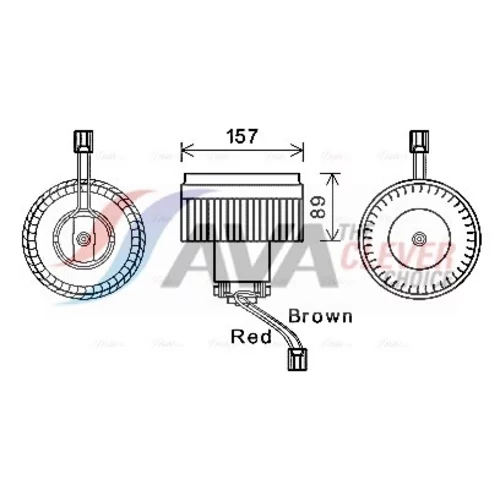 Vnútorný ventilátor AVA QUALITY COOLING VO8176
