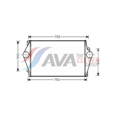 Chladič plniaceho vzduchu VOA4136 (AVA QUALITY COOLING)