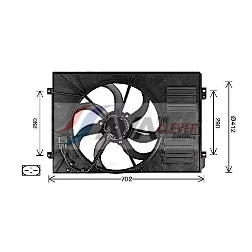 Ventilátor chladenia motora AI7523 (AVA QUALITY COOLING)