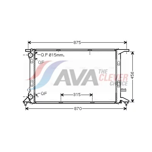 Chladič motora AIA2292 (AVA QUALITY COOLING)