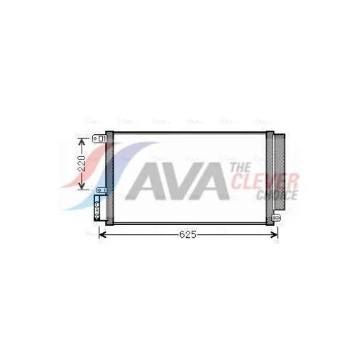Kondenzátor klimatizácie AVA QUALITY COOLING ALA5115D