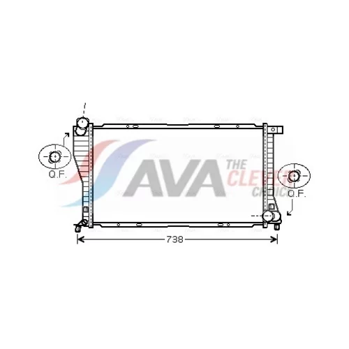 Chladič motora AVA QUALITY COOLING BW2234