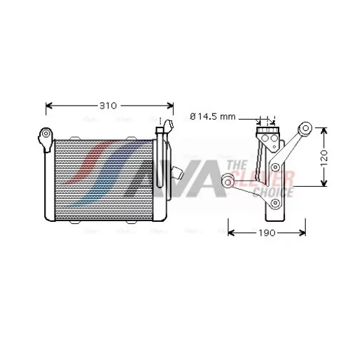 Chladič motorového oleja BW3255 (AVA QUALITY COOLING)