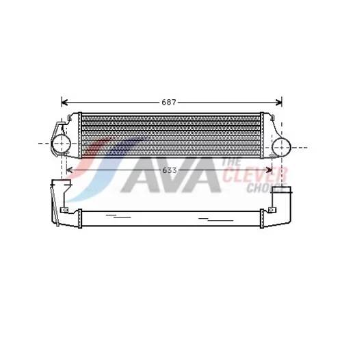 Chladič plniaceho vzduchu AVA QUALITY COOLING BW4207