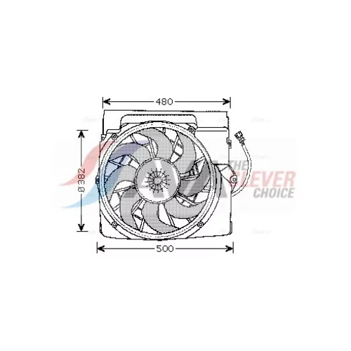 Ventilátor chladenia motora AVA QUALITY COOLING BW7511
