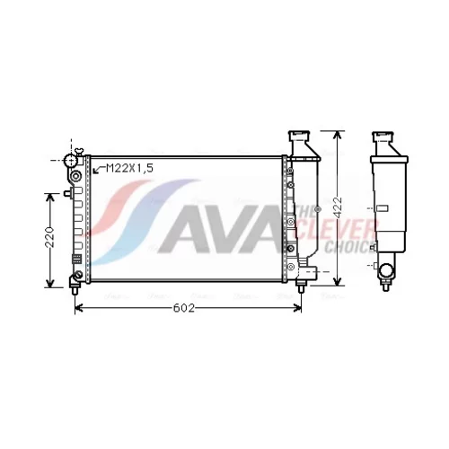 Chladič motora AVA QUALITY COOLING CNA2116