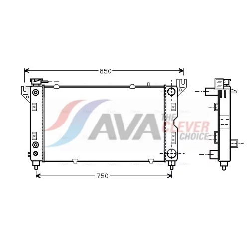 Chladič motora AVA QUALITY COOLING CR2028