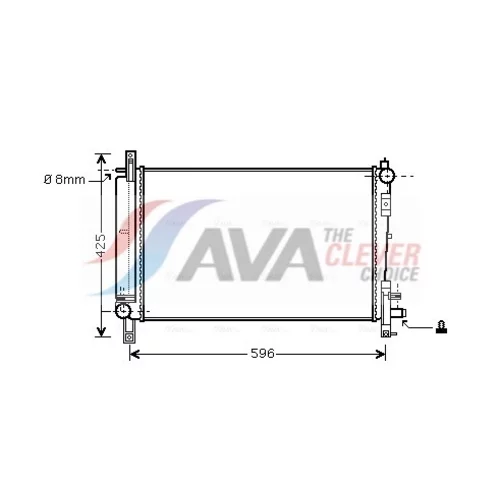 Chladič motora AVA QUALITY COOLING CRA2080