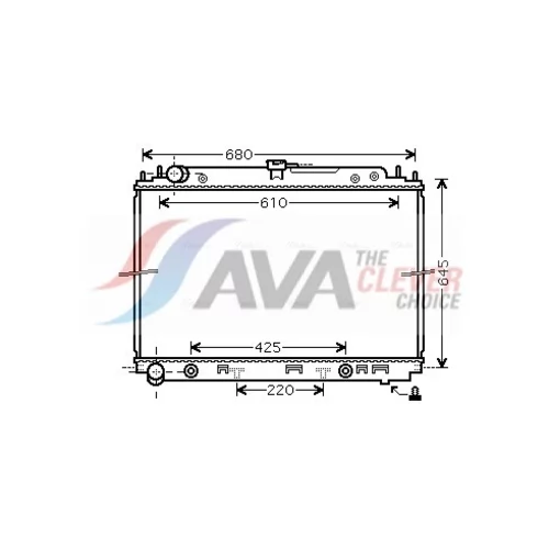 Chladič motora AVA QUALITY COOLING DNA2297